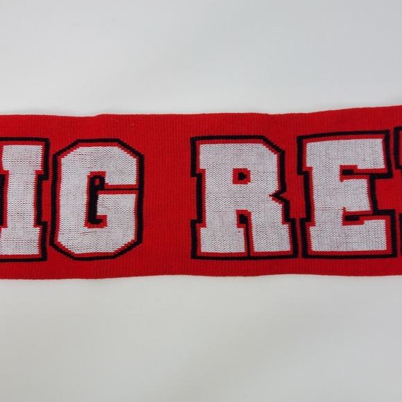 Cornell University Big Red Hockey Beanie Hat and Scarf Set Red White Black Knit - Picture 4 of 16